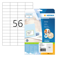 Herma Premium 5052 étiquettes adhésives permanentes A4 52,5 x 21,2 mm (1400 étiquettes) - blanc 230594