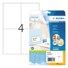 Herma Premium 8630 étiquettes adhésives permanentes A4 105 x 148 mm (40 étiquettes) - blanc 230539 - 1