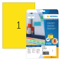 Herma Special 4421 verwijderbare etiketten A4 210 x 297 mm geel (20 etiketten) 230773
