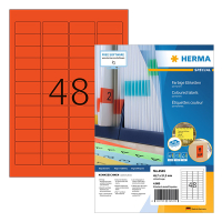 Herma Special 4545 permanent hechtende etiketten A4 45,7 x 21,2 mm rood (4.800 etiketten) 230782