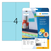 Herma Special 4563 verwijderbare etiketten A4 105 x 148 mm blauw (80 etiketten) 230796