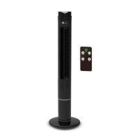 HomeVero HV-DTF45WB ventilateur colonne - noir 828220