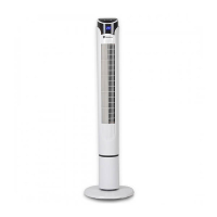 HomeVero HV-DTF45W ventilateur colonne - blanc 828221