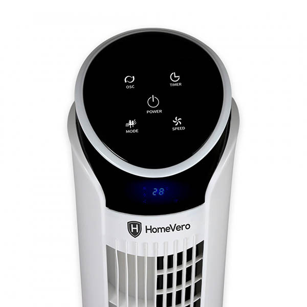 HomeVero HV-DTF45W ventilateur colonne - blanc 828221 - 2