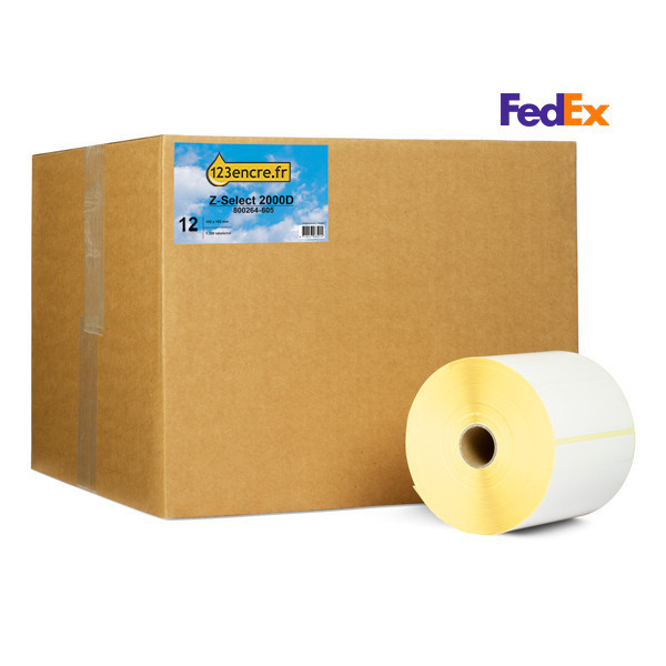 Honeywell étiquettes d'expédition FedEx (800264-605) 102 x 152 mm (12 rouleaux) marque 123encre 653321 - 1