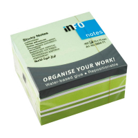 Info Notes notes autocollantes cube assortiment 75 x 75 mm (400 feuilles) - vert 303220