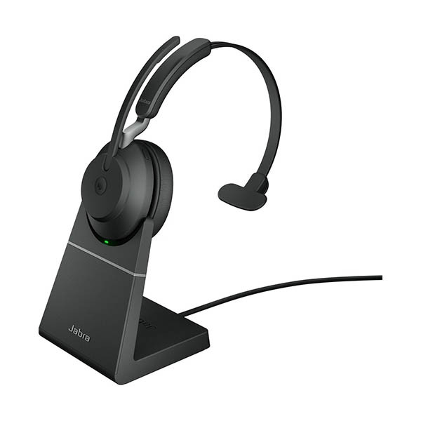 Jabra Evolve2 65 MS casque sans fil mono avec station de charge 361340 - 1