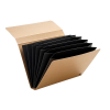 Multo Kraft classeur-trieur (7 compartiments) - marron 205704 - 1