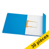 Offre: 3x Jalema Secolor chemise de classement  à clip Folio (10 pièces) - bleu 234618 - 1