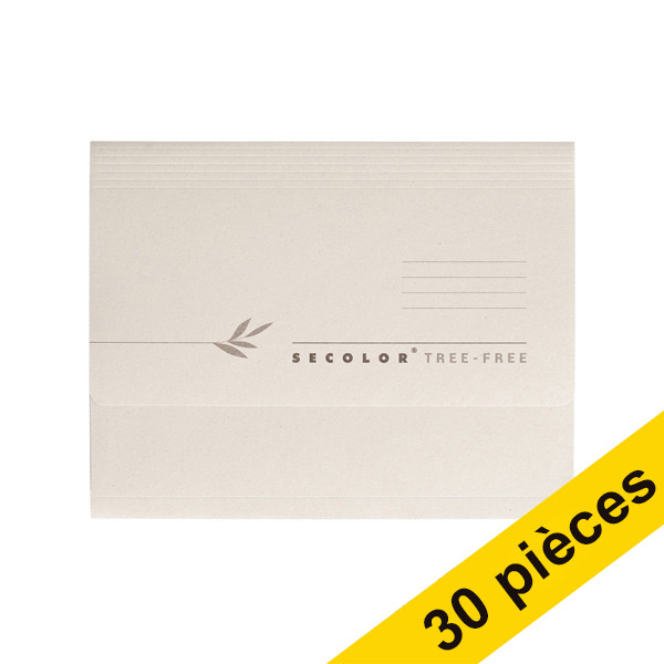 Offre : 3x Jalema Secolor Tree Free dossier pochette folio (10 pièces) - gris 234803 - 1