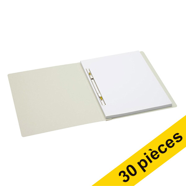 Offre : 3x Jalema Secolor chemise à glissière A4 (10 pièces) - gris 234836 - 1