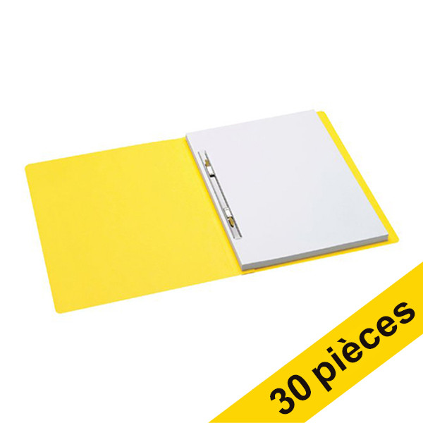 Offre : 3x Jalema Secolor chemise à glissière A4 (10 pièces) - jaune 234834 - 1