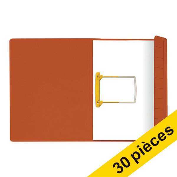 Offre : 3x Jalema Secolor chemise de classement à clip A4 (10 pièces) - rouge 234816 - 1