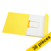 Offre : 3x Jalema Secolor chemise de classement à clip Folio (50 pièces) - jaune 234622 - 1