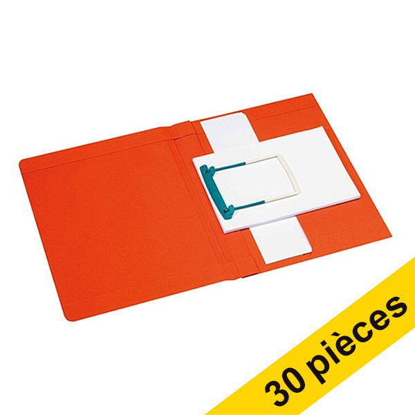 Offre : 3x Jalema Secolor chemise de classement à clip plus A4 (10 pièces) - rouge 234819 - 1