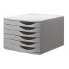 Jalema Re-solution module de classement (6 tiroirs) - gris 234666 - 1