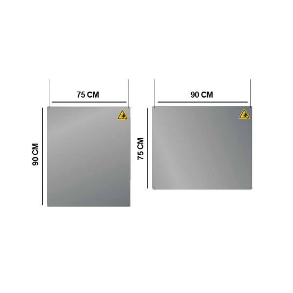 Jalema paravent 90 x 75 cm transparent 234760 - 1