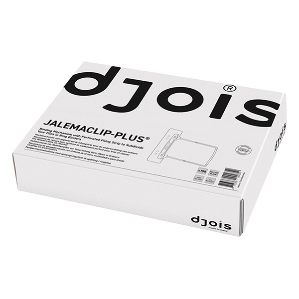 Jalema relieur d'archives clip avec bande de suspension (100 pièces) - jaune/blanc 234645 - 2