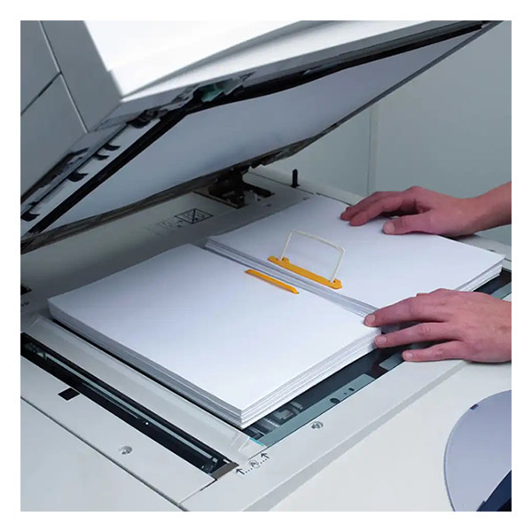 Jalema relieur d'archives clip avec bande de suspension (100 pièces) - jaune/blanc 234645 - 3