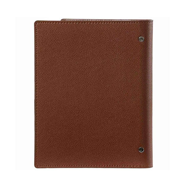 Kalpa A5 Clipbook organiseur avec recharge d'agenda semainier avec répartition par heure (1 semaine sur 2 pages) bilingue - brun noisette 262571 - 4