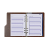 Kalpa A5 Clipbook organiseur avec recharge d'agenda semainier avec répartition par heure (1 semaine sur 2 pages) bilingue - brun noisette 262571 - 5
