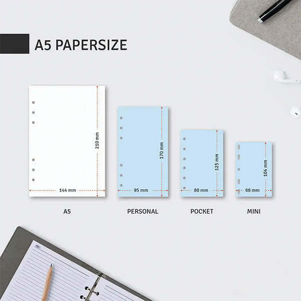 Kalpa A5 recharge pour agenda semainier 2026 (1 semaine sur 2 pages) bilingue 262560 - 8