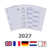 Kalpa Personal organiseur avec agenda semainier grainé (1 semaine sur 2 pages) 4 langues - noir 406194 - 8
