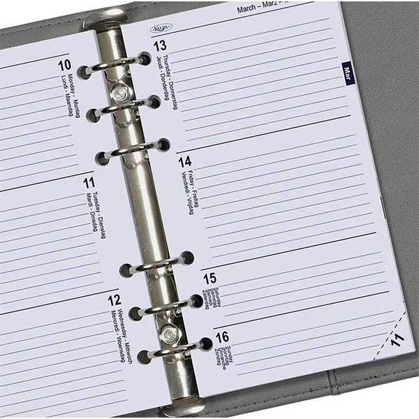 Kalpa Personal recharge d'agenda semainier 2027 (1 semaine par 2 pages) 4 langues 262597 - 3