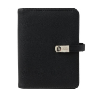 Kalpa Pocket organiseur avec agenda semainier grainé (1 semaine sur 2 pages) 4 langues - noir 406196