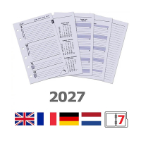 Kalpa Pocket recharge d'agenda semainier 2027 (1 semaine sur 2 pages) 4 langues 262598