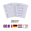 Kalpa Pocket recharge d'agenda semainier 2027 (1 semaine sur 2 pages) 4 langues 262598 - 1
