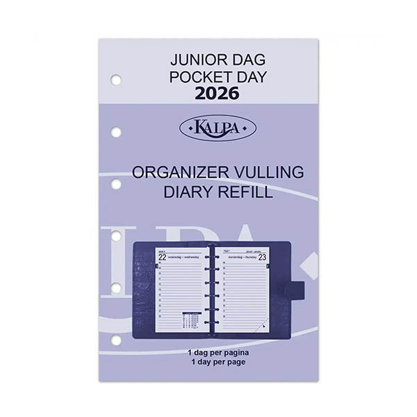 Kalpa Pocket recharge pour agenda journalier 2026 (1 jour par page) bilingue 262566 - 2