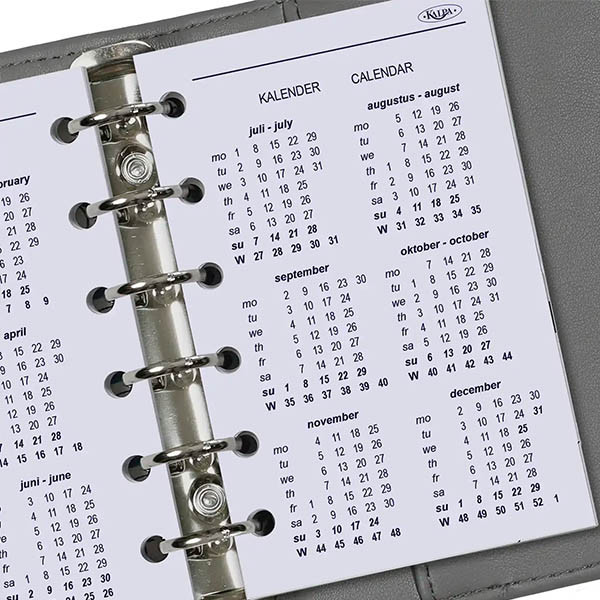 Kalpa Pocket recharge pour agenda journalier 2026 (1 jour par page) bilingue 262566 - 6