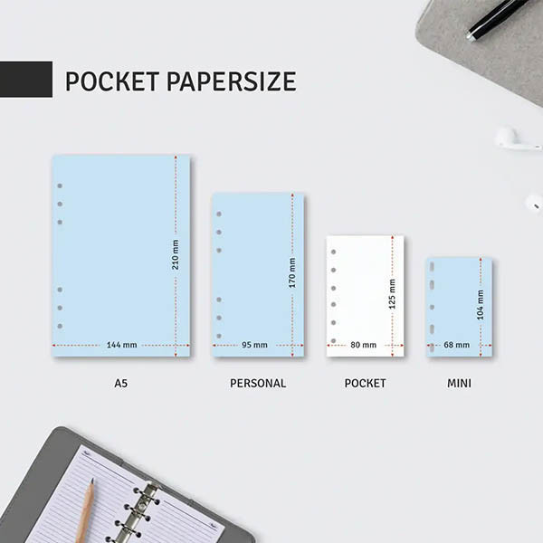 Kalpa Pocket recharge pour agenda journalier 2026 (1 jour par page) bilingue 262566 - 8