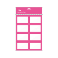 Kangaro étiquettes scolaires (24 pièces) - rose fuchsia 206784