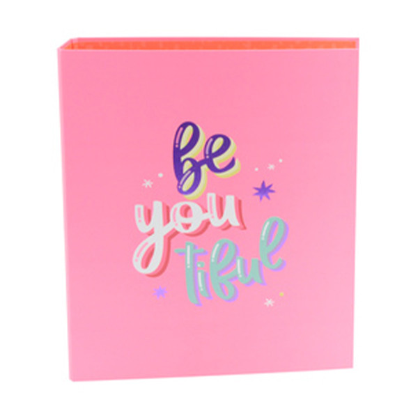 Kangaro Bonjour Babe classeur à 2 anneaux ronds (16 mm) - rose 056717 - 1