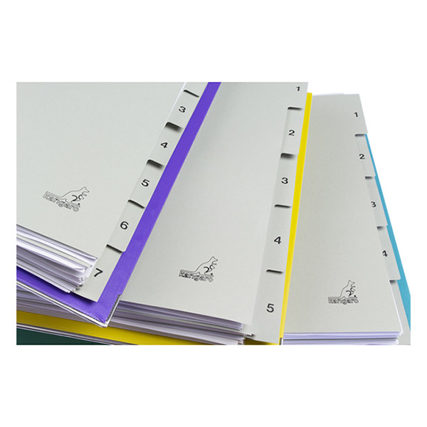Kangaro ECO intercalaires A4 en carton avec 5 onglets (23 trous) 056786 - 5