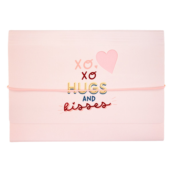 Kangaro Sushi Sunday classeur-trieur XOXO (6 compartiments) - rose 206937 - 1