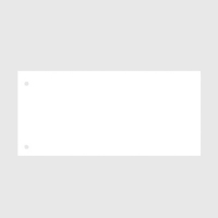 Kangaro bande de séparation 105 x 240 mm (100 pièces) - blanc 205082