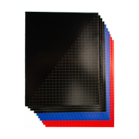 Kangaro cahier quadrillé A5 assorti 10 pièces 80 feuilles (10 mm) 206781