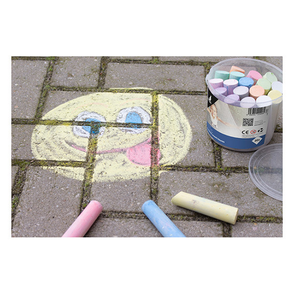Kangaro craie de trottoir colorée ronde (20 pièces) 205468 - 2