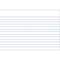 Kangaro fiche Bristol lignée 235 x 170 mm (100 pièces) 205164