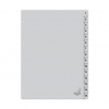 Kangaro intercalaires A4 en plastique avec 15 onglets (4 trous) - gris 205053 - 1