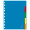 Kangaro intercalaires colorés en plastique A5 avec 5 onglets (17 trous) 206748 - 1