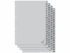Kangaro intercalaires en plastique A4 avec 100 onglets (23 trous) - gris 205474 - 1