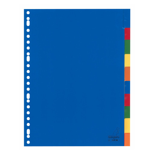 Kangaro intercalaires en plastique A4 avec 10 onglets (23 trous) 206760 - 1