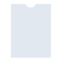 Kangaro pochette transparente format carte de crédit avec ouverture en U (25 pièces) 204902