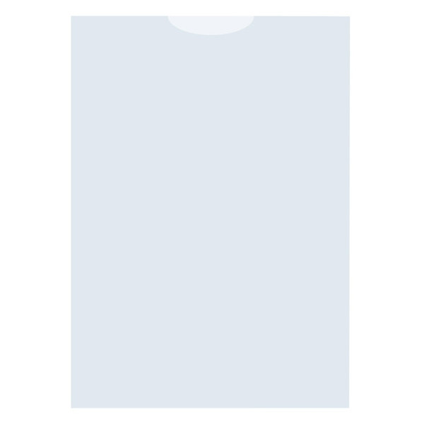 Kangaro pochette transparente grainée avec ouverture en U A6 (25 pièces) 205304 - 1