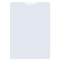 Kangaro pochette transparente grainée avec ouverture en U A6 (25 pièces) 205304