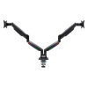 Kensington Smartfit one-touch bras d'écran à ressort à gaz pour 2 écrans (avec pince et oeillet) - noir 230158 - 2